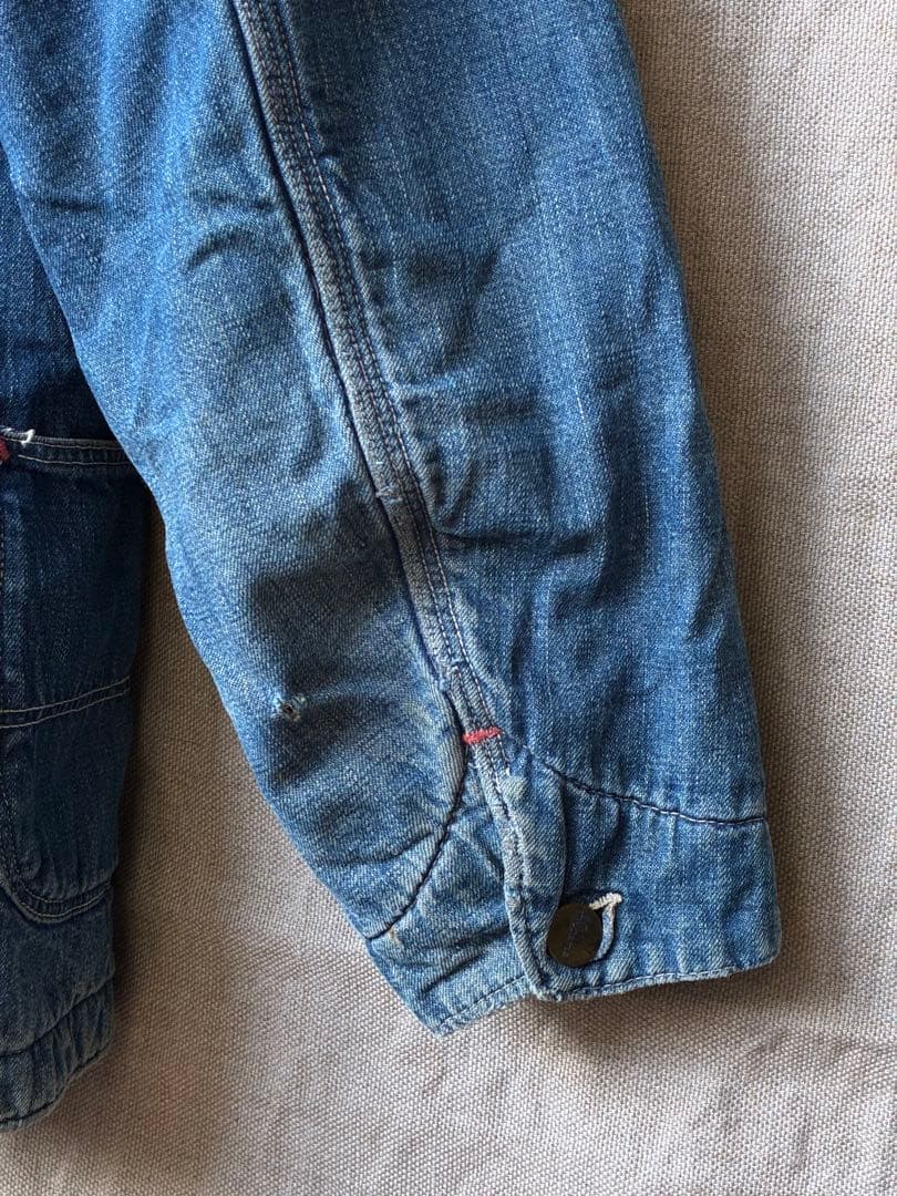 50s Aldens ヴィンテージ デニム カバーオール ブランケット付