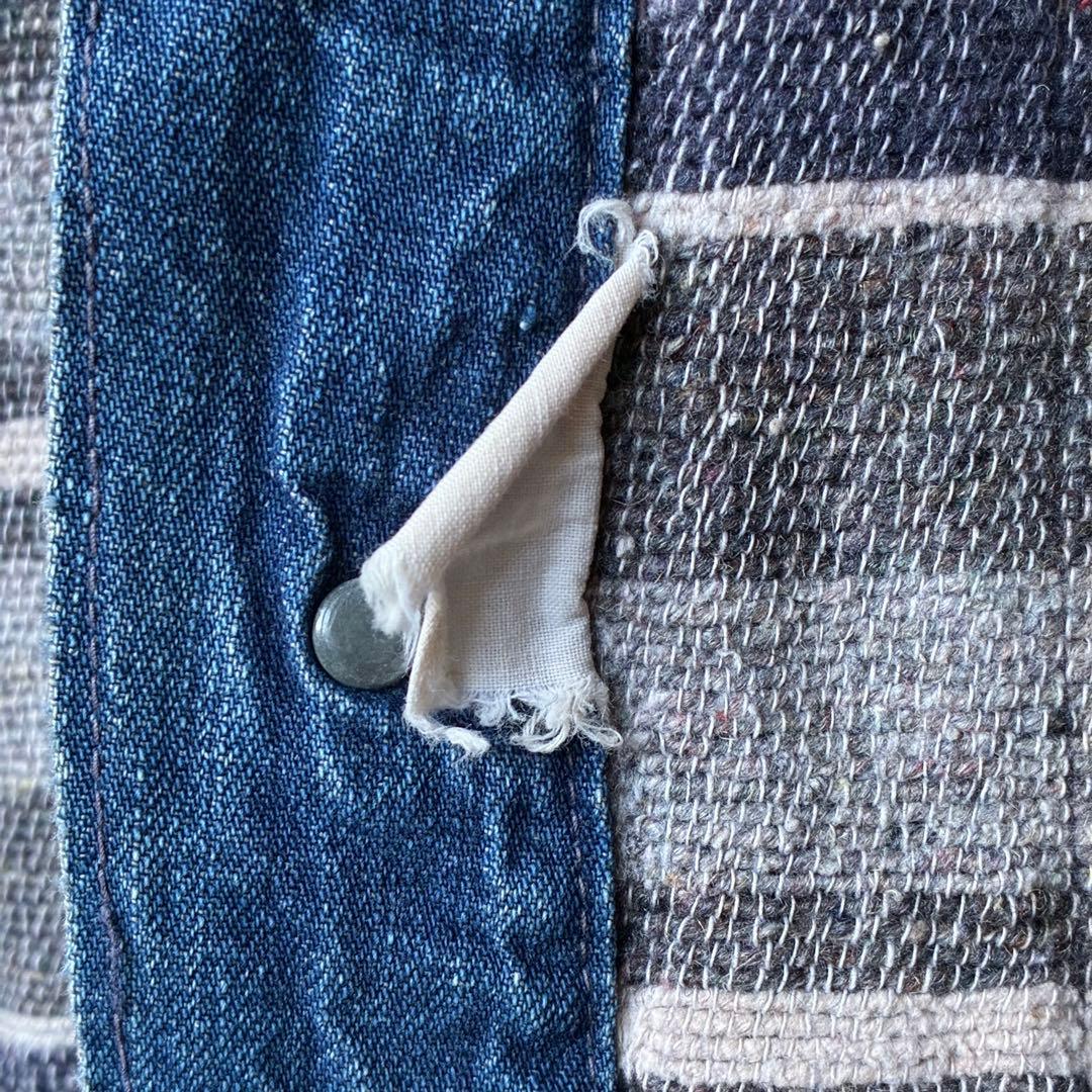 50s Aldens ヴィンテージ デニム カバーオール ブランケット付