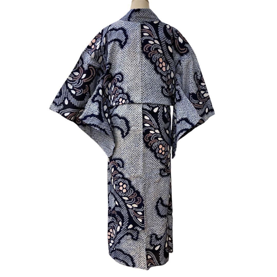 ◎mk-1208　有松鳴海　絞り浴衣　夏　有松絞り　浴衣　ｋ-7-11