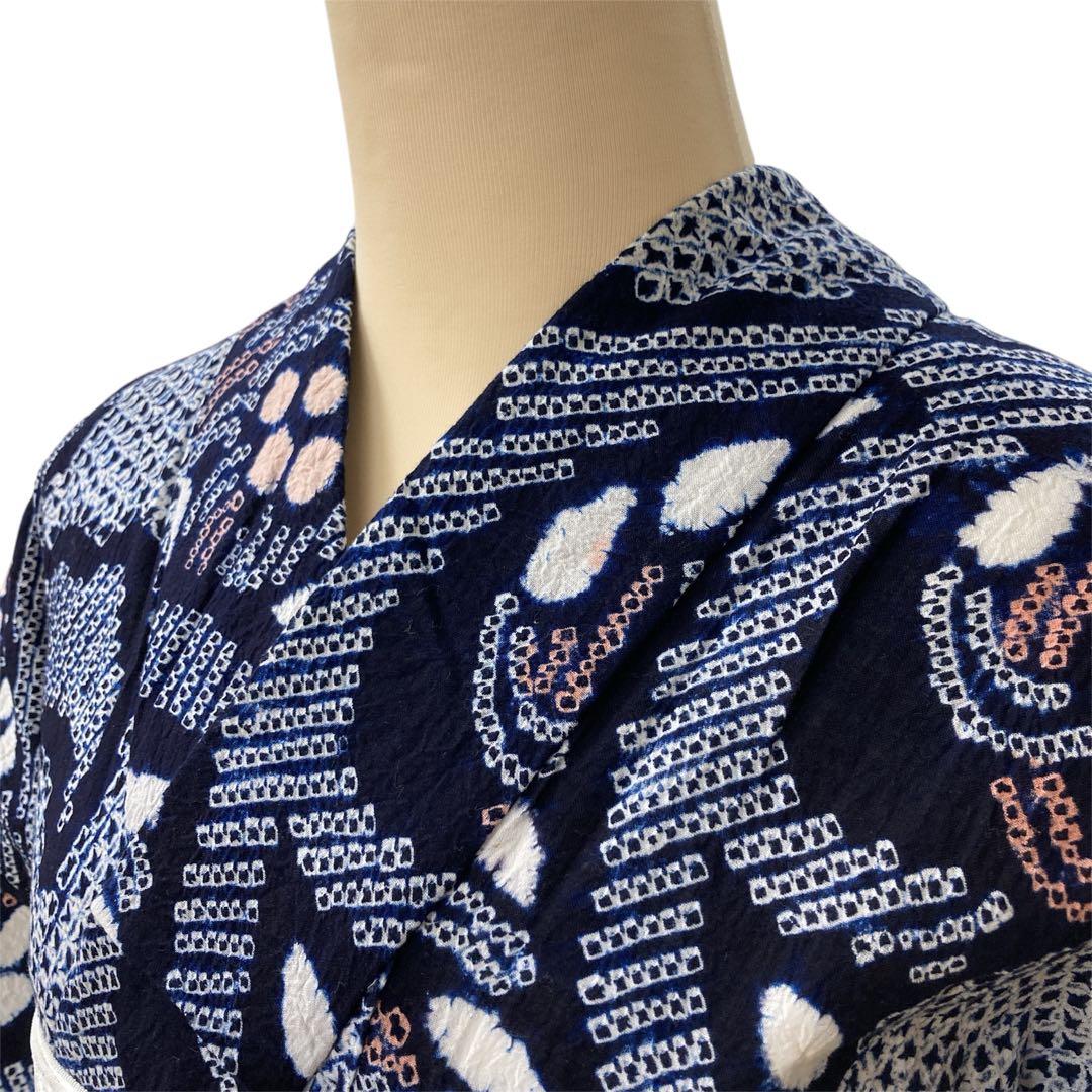 ◎mk-1208　有松鳴海　絞り浴衣　夏　有松絞り　浴衣　ｋ-7-11