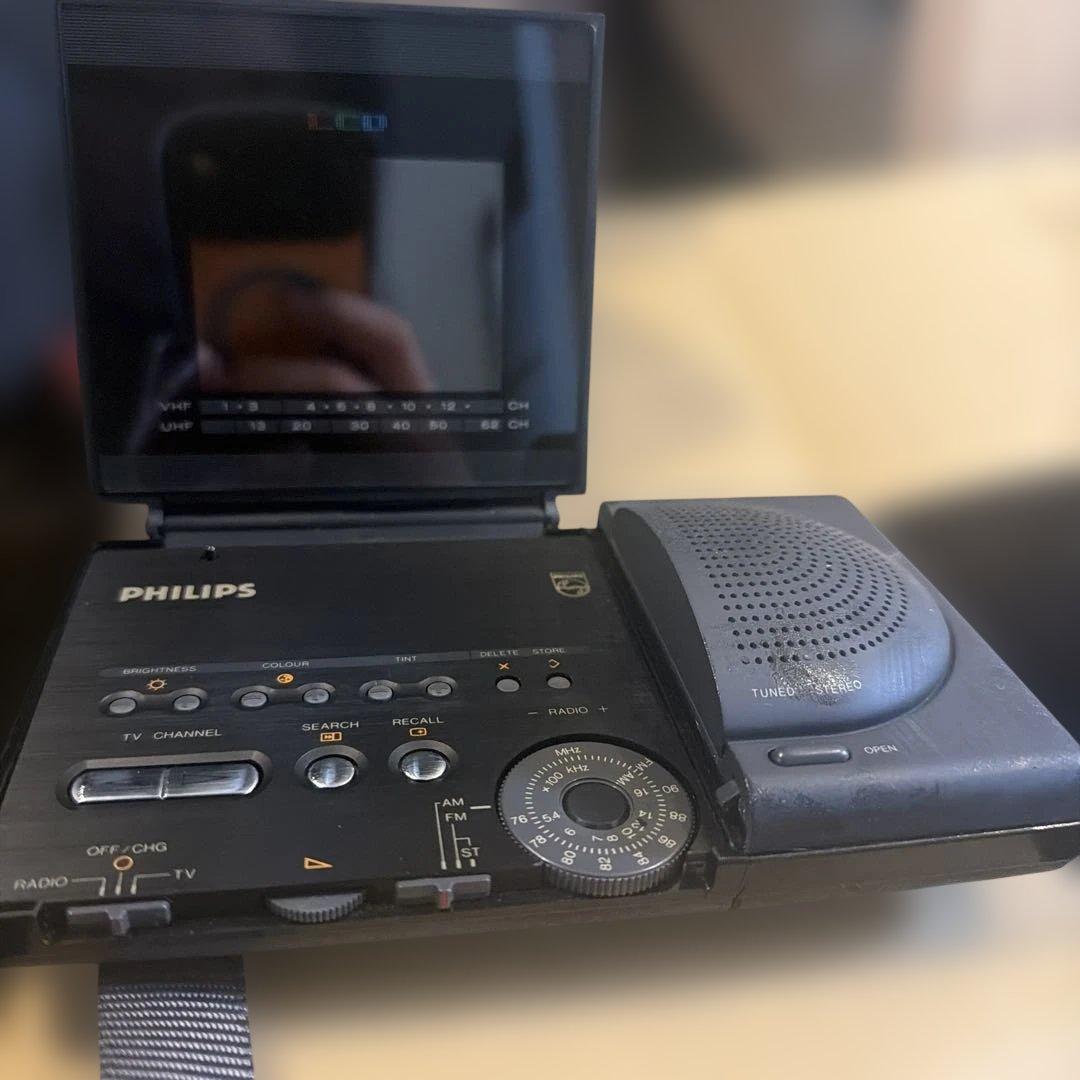 PHILIPS LCDテレビ FM/AMステレオ受信機　90年式