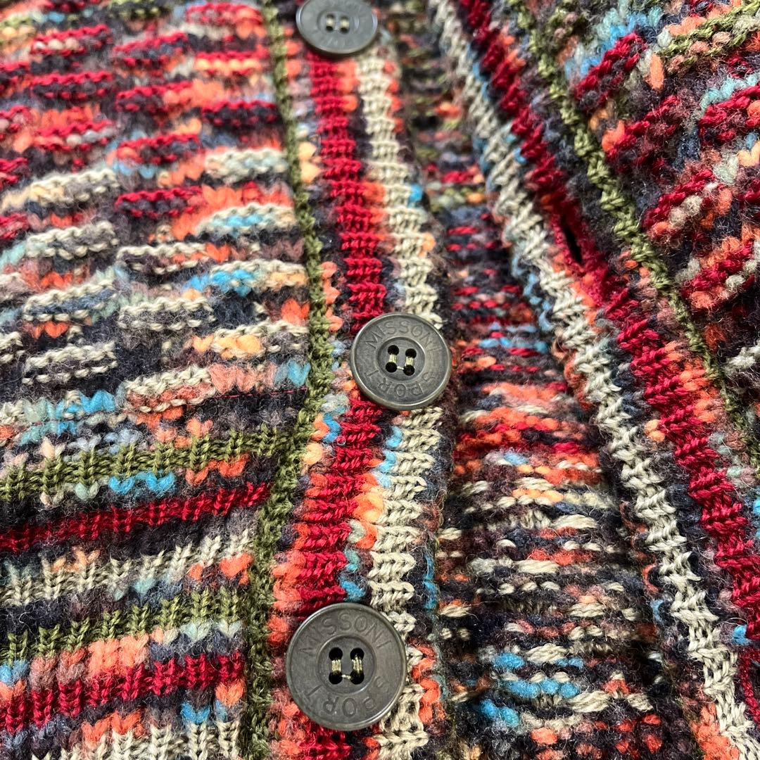 MISSONISPORTニットフードパーカー