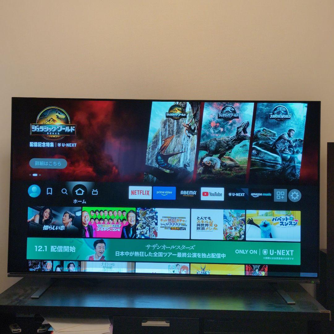 動作不良品:東芝 65型 有機ELテレビ