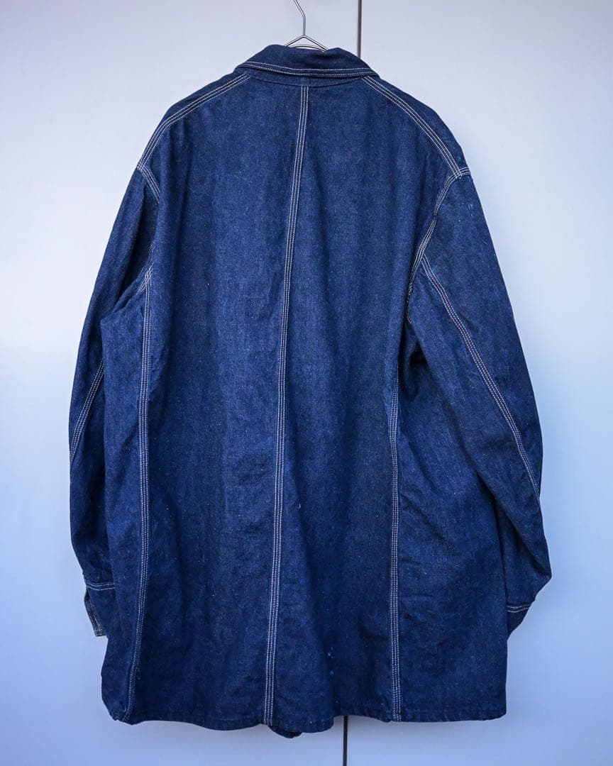 【極上ミント】50s OSHKOSH デニムカバーオール 濃紺 ビッグサイズ