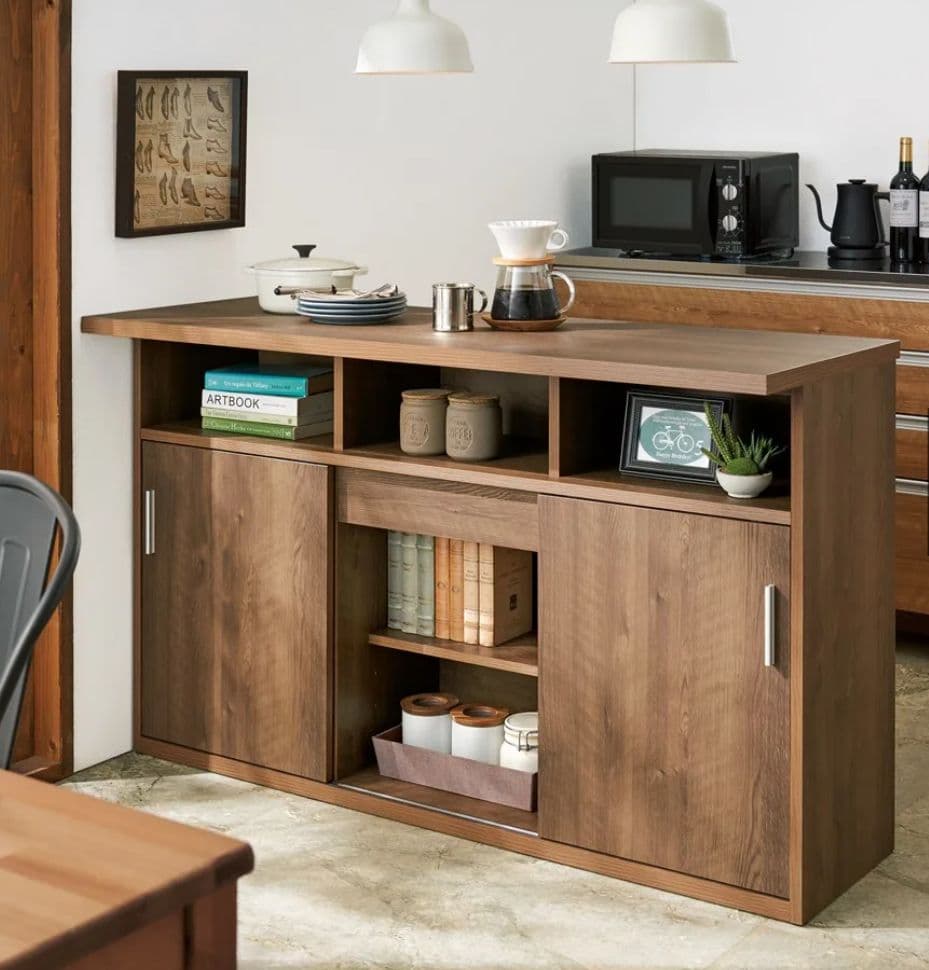 dinos ディノス 対面キッチンのように使えるキッチンカウンター ナチュラル