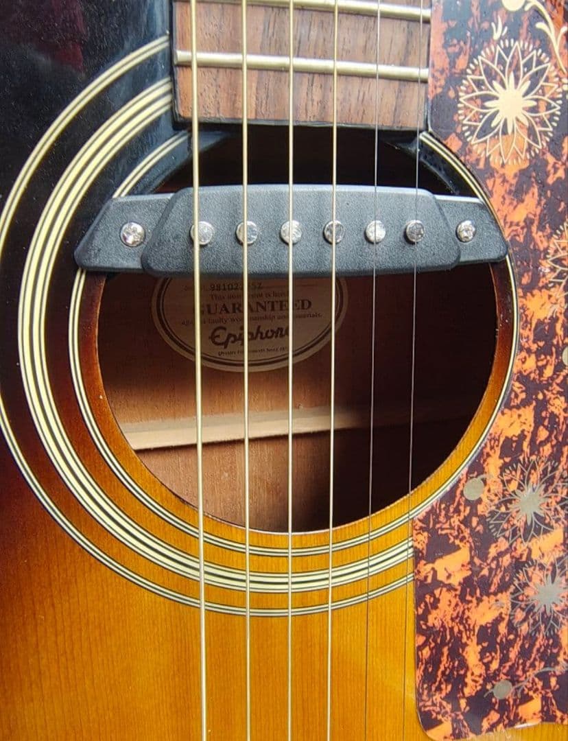 超美品 Epiphone AJ-15 VSB Wピックアップ付エレアコ