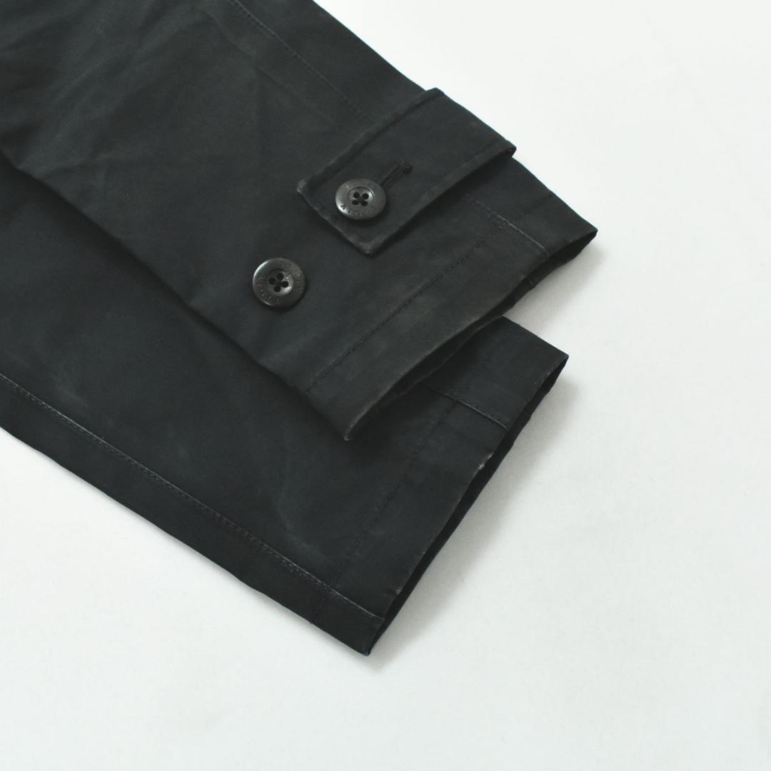 エーグル AIGLE フード付き 刺繍ロゴ ロング レイン コート M 紺 ♪