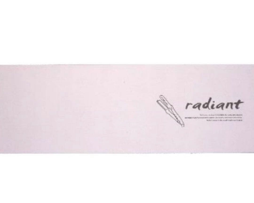 最終価格 新品未使用radiant ストレートヘアアイロン 35mm レッド