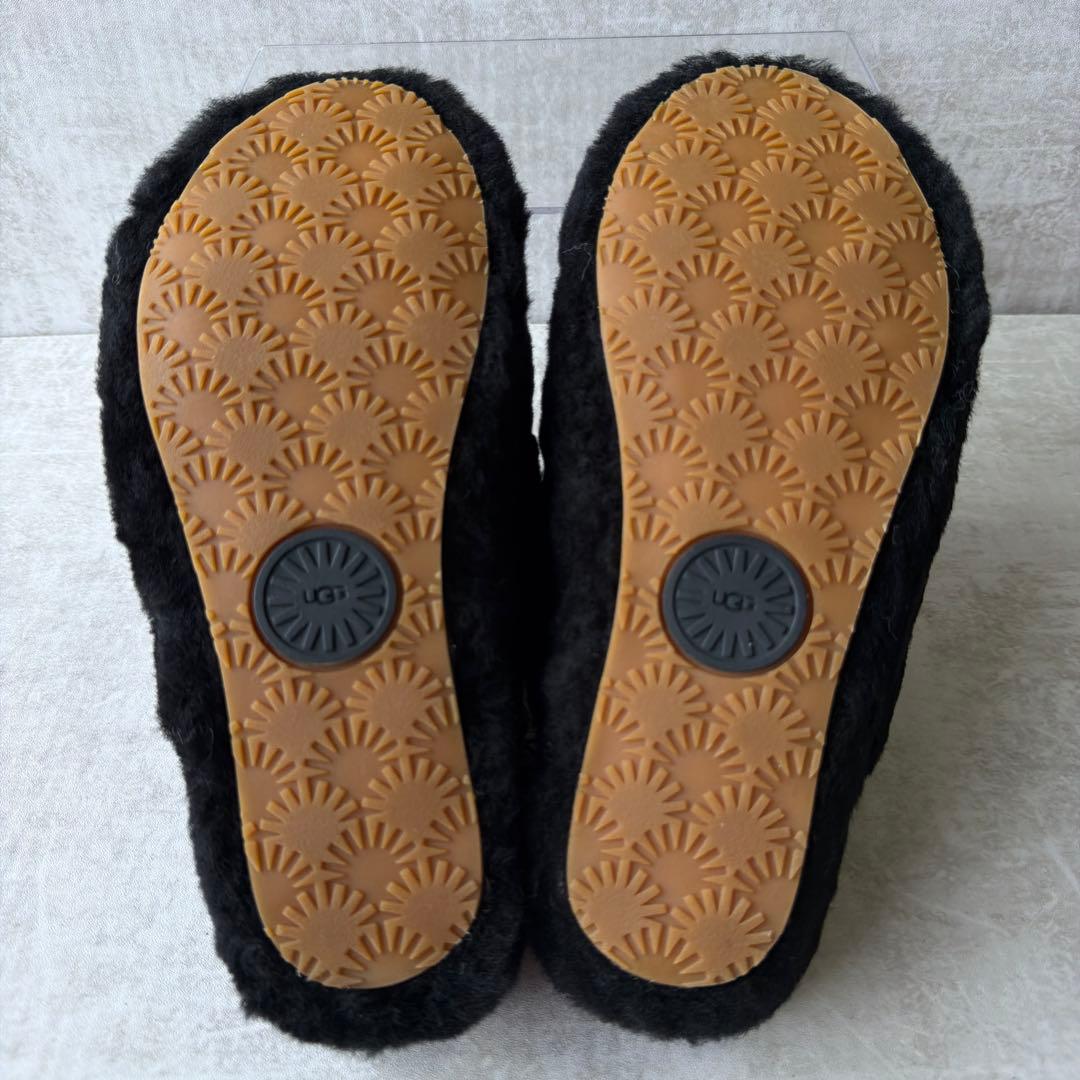 ⭐️未使用⭐️UGG アグ フラッフイヤー スライド サンダル 23cm ブラック