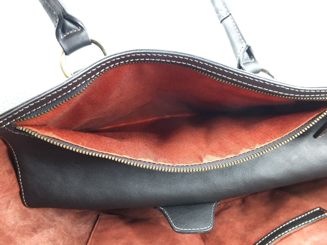 美品 土屋鞄 トーンオイルヌメ ミディアムトート トートバッグ 肩掛けバッグ