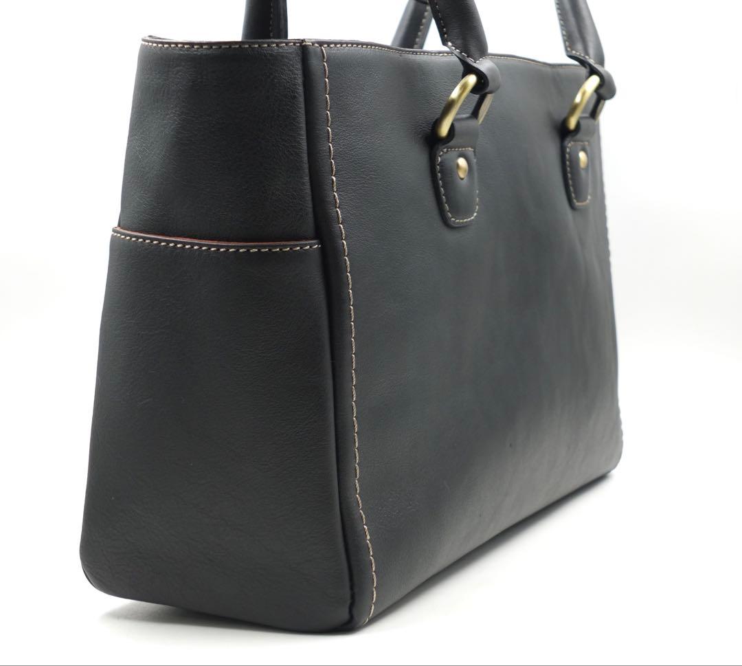 美品 土屋鞄 トーンオイルヌメ ミディアムトート トートバッグ 肩掛けバッグ