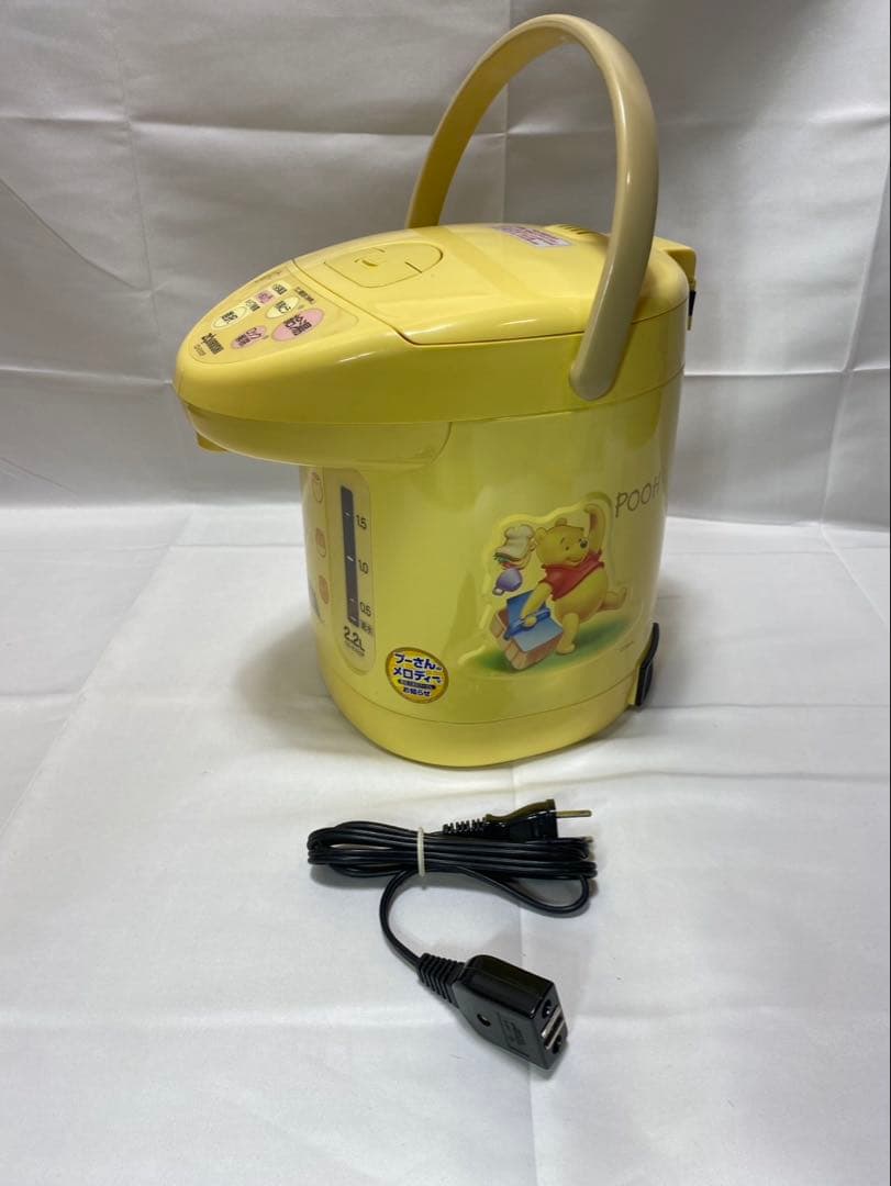 未使用品 象印　ZOJIRUSHI 電気ポット CD-EV22P-EC プーさん