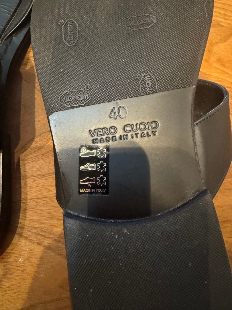 Ｇ*Ｕ様 CANFORA PHILIP レザーサンダル　40 26.5 ロンハー