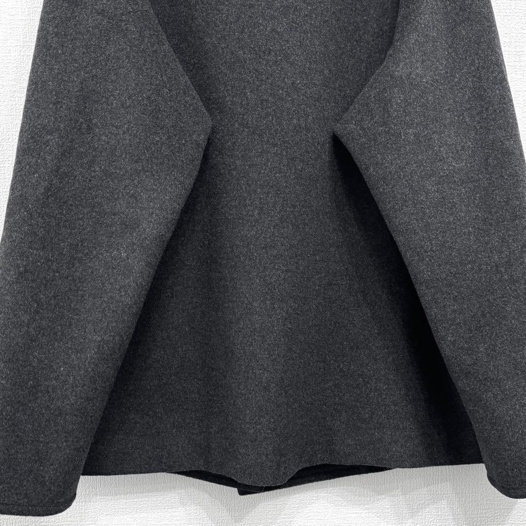 Y's ワイズ ヨウジヤマモト カシミヤ混 ウール 変形コート グレー杢