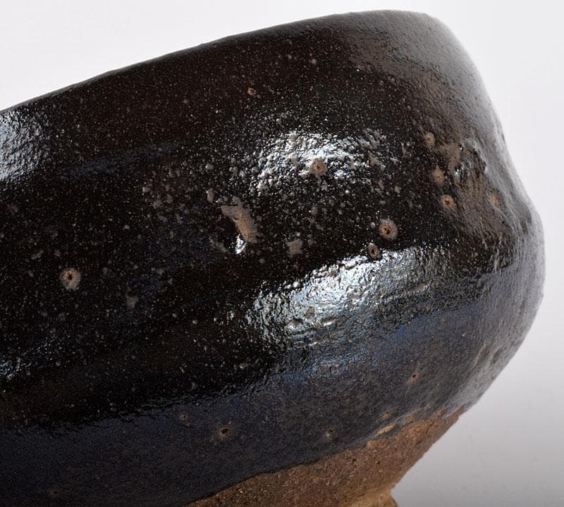 茶道具　楽吉左衛門　黒楽茶碗　共箱　M　R4013