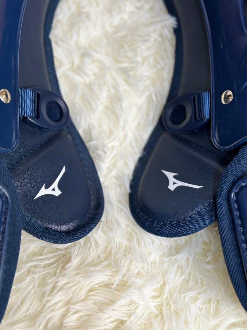 ミズノ ネイビー レガース 軟式用