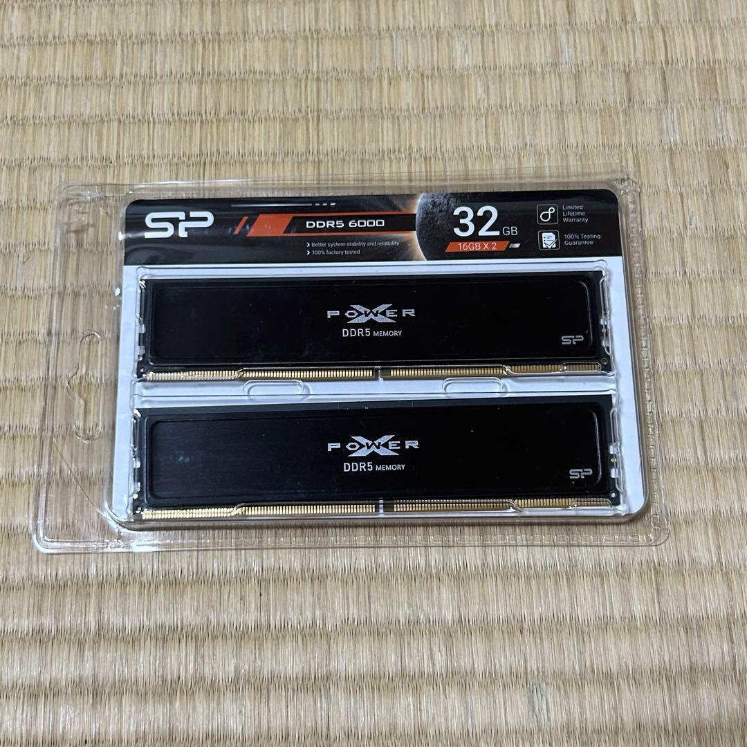 シリコンパワー DDR5-6000 16G×2 動作品