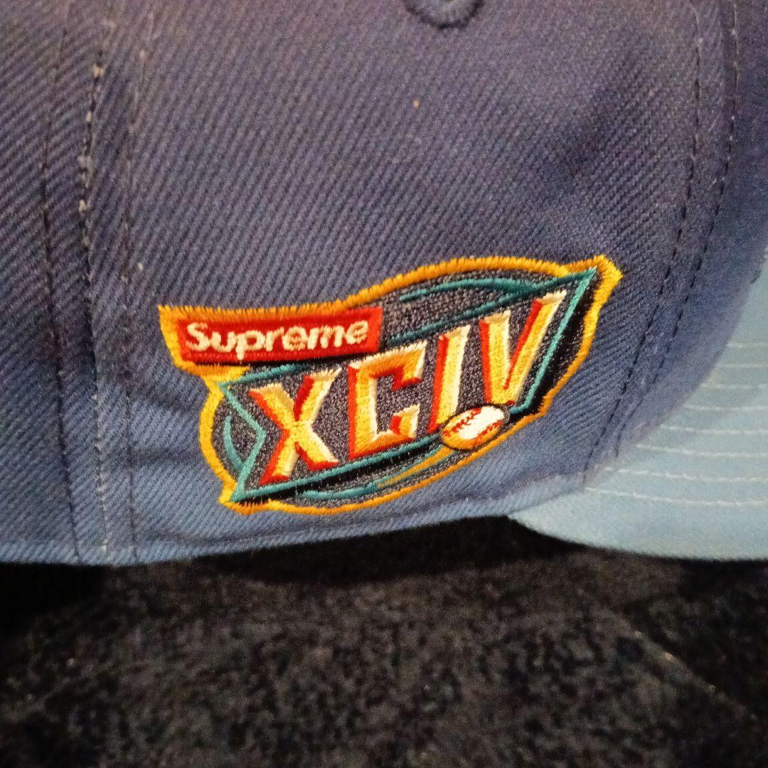 Supreme シュプリーム キャップ 7 5/8 ニューエラ ブルー