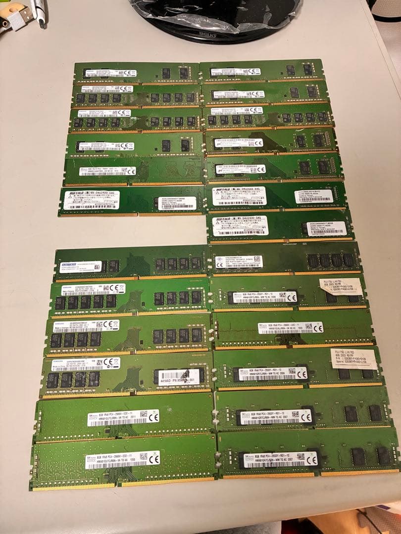 DDR4 4G×13計52GB /DDR4 8G✖️12 計96GBジャンク品