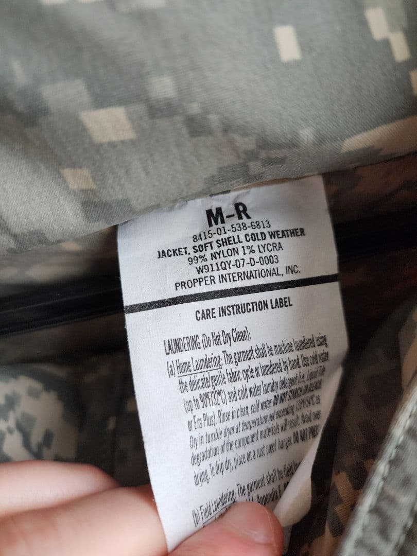 【新品！】US.ARMY LEVEL5 Soft Shell Jacket