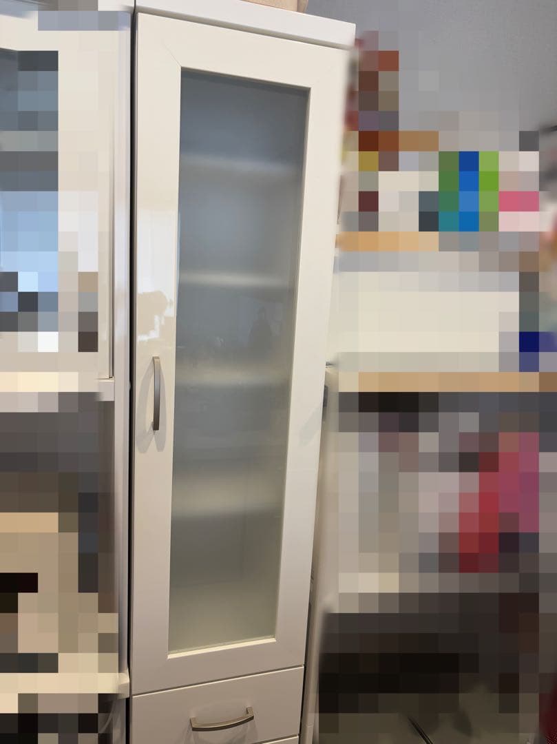 ニトリ　スリムストッカー　コパン　幅30 ホワイト　キッチンボード　食器棚　収納