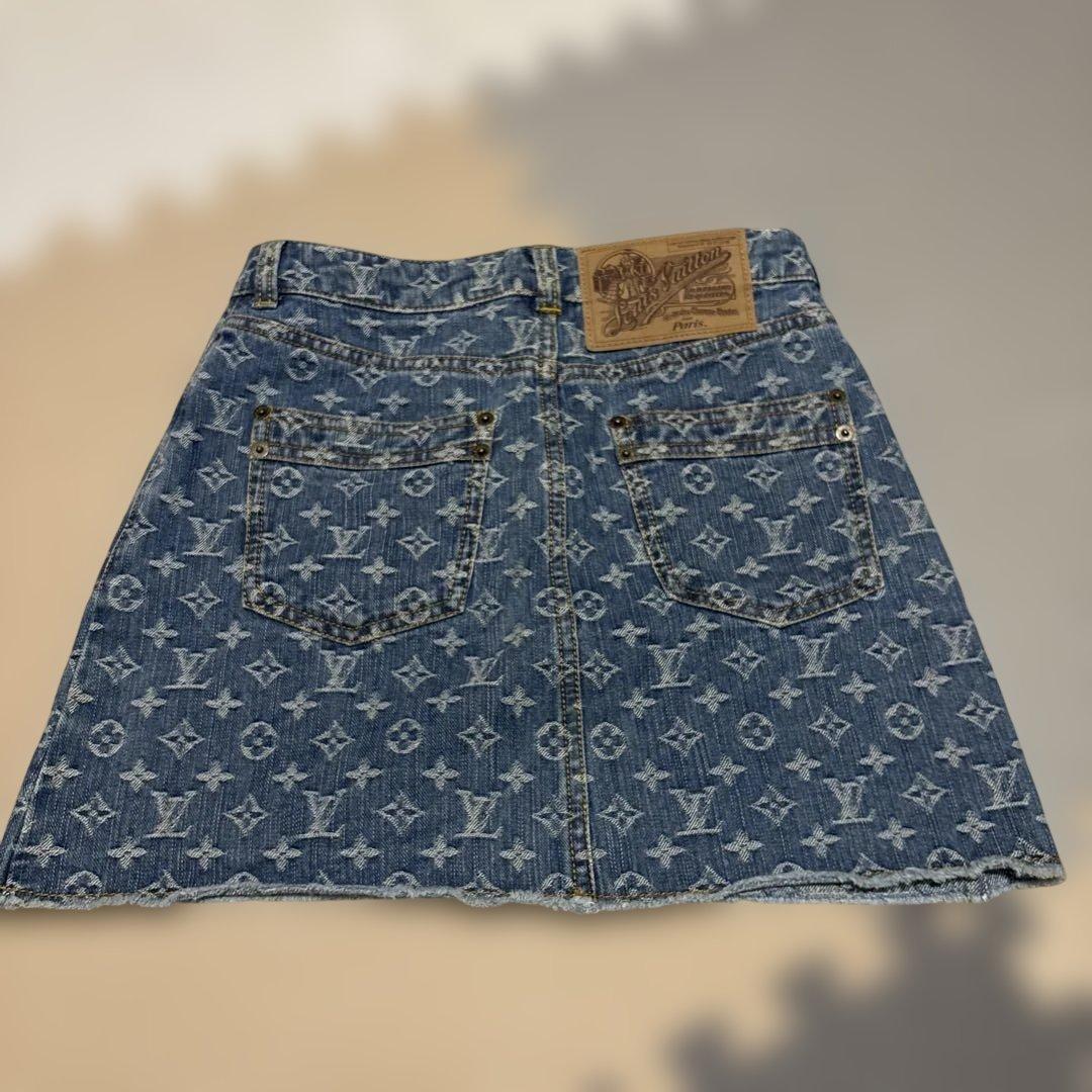 Louis Vuitton モノグラムデニムスカート