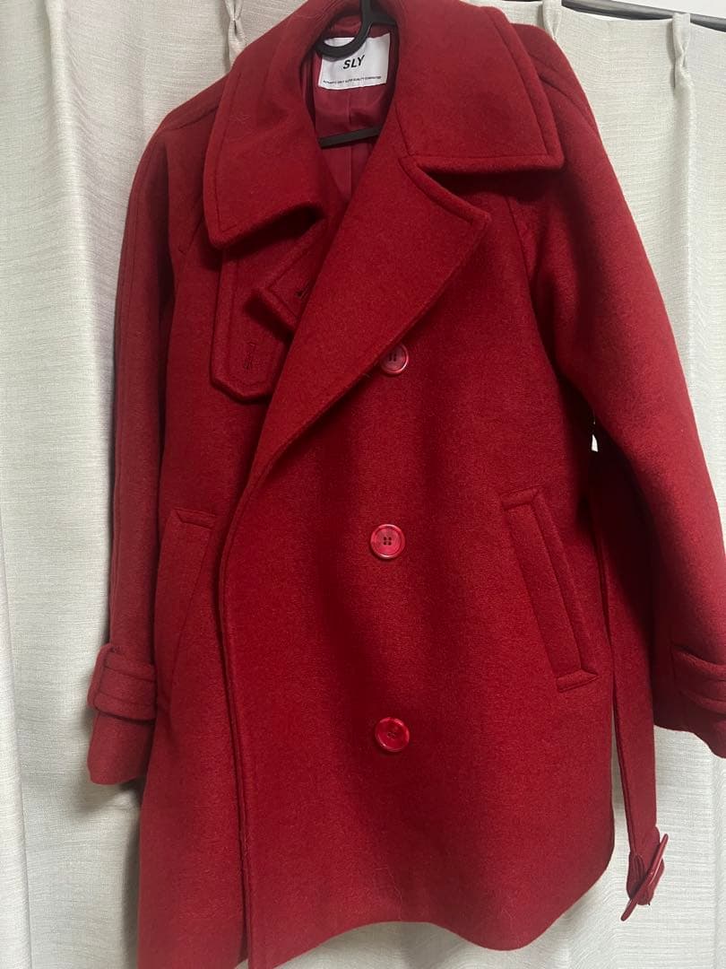 【SLY】赤 ショートコート 新品未使用 タグ保管あり 冬 アウター