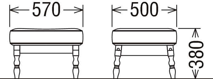 karimoku/カリモク コロニアルシリーズ オットマン スツール b