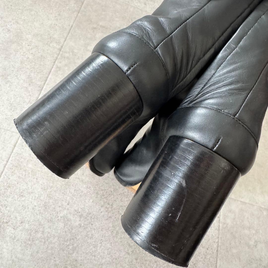 メゾンマルジェラ　足袋　タビブーツ　TABI　ブーティ　ヒール　黒　36