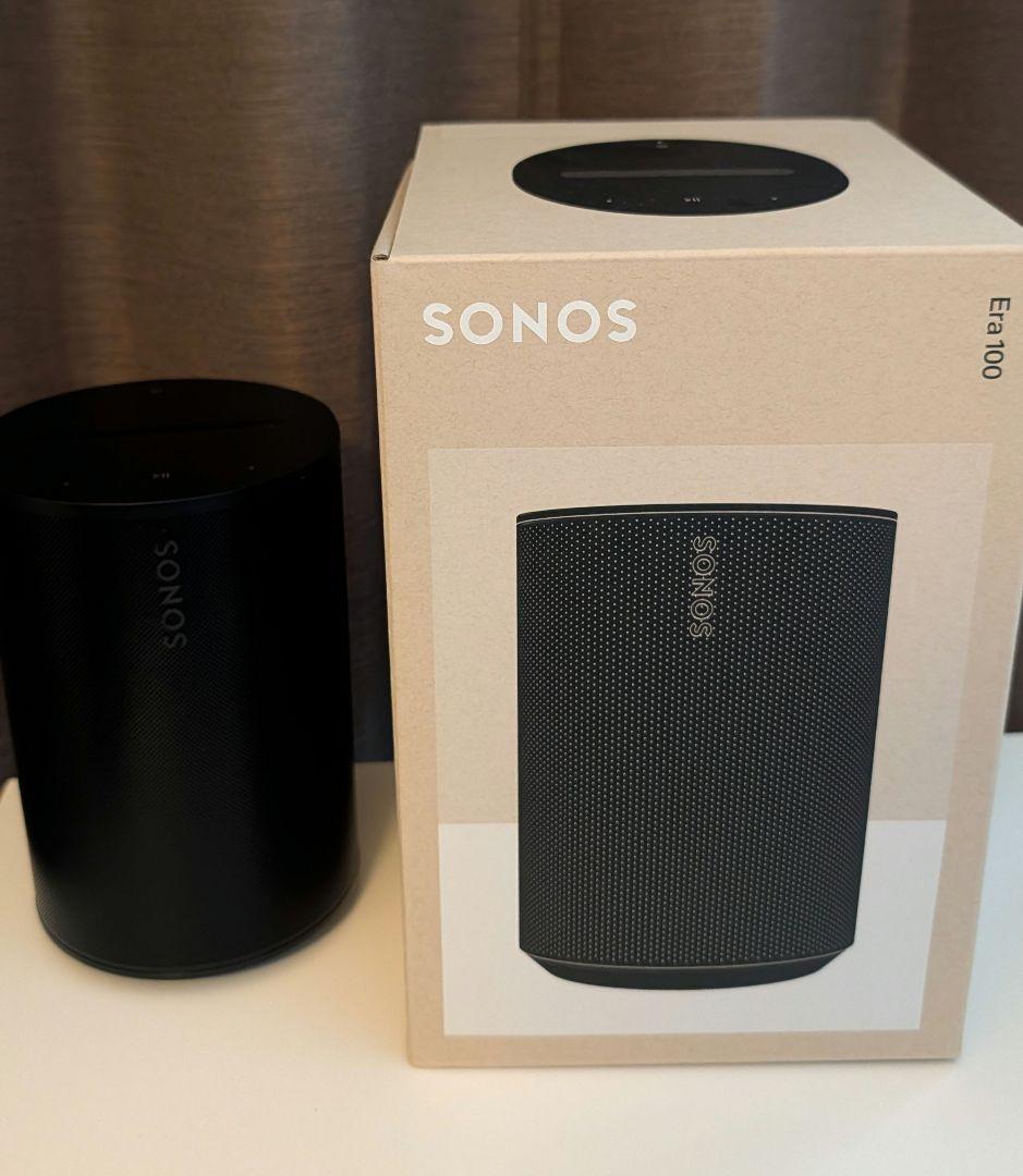 SONOS Era 100 ブラック　+Line-In Adapter