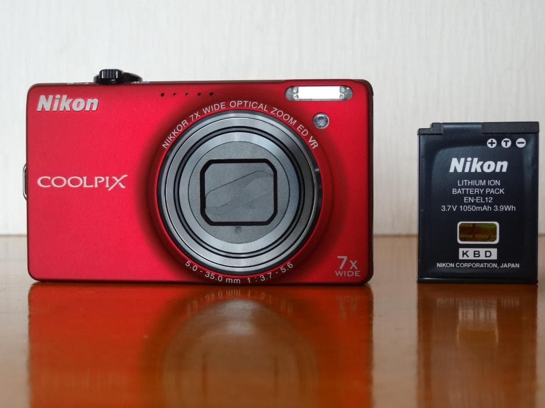 Nikon COOLPIX S6000 レッド　コンパクトデジタルカメラ