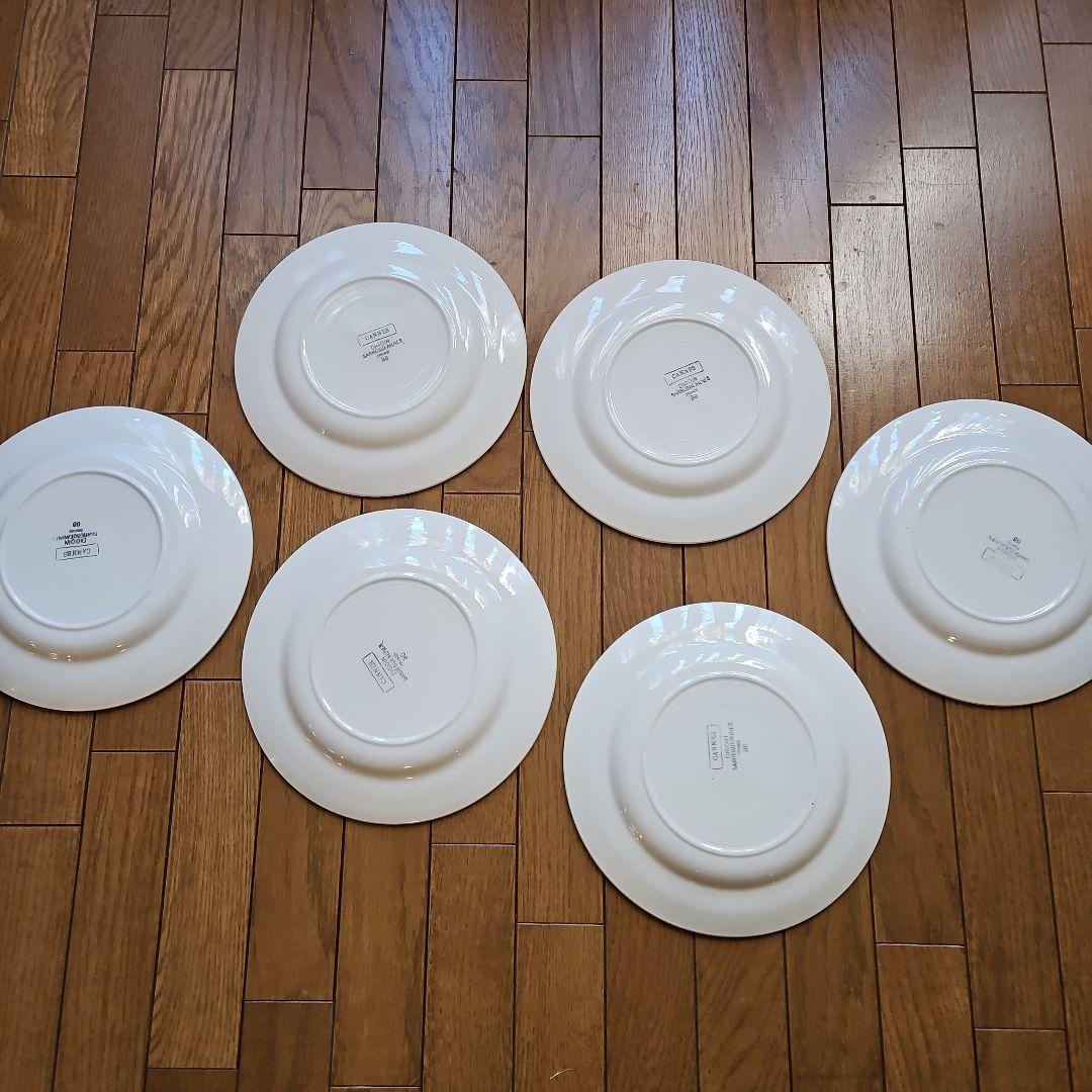 花柄プレート 6枚セット　ディゴアン・サングミンヌ製　 フランス蚤の市