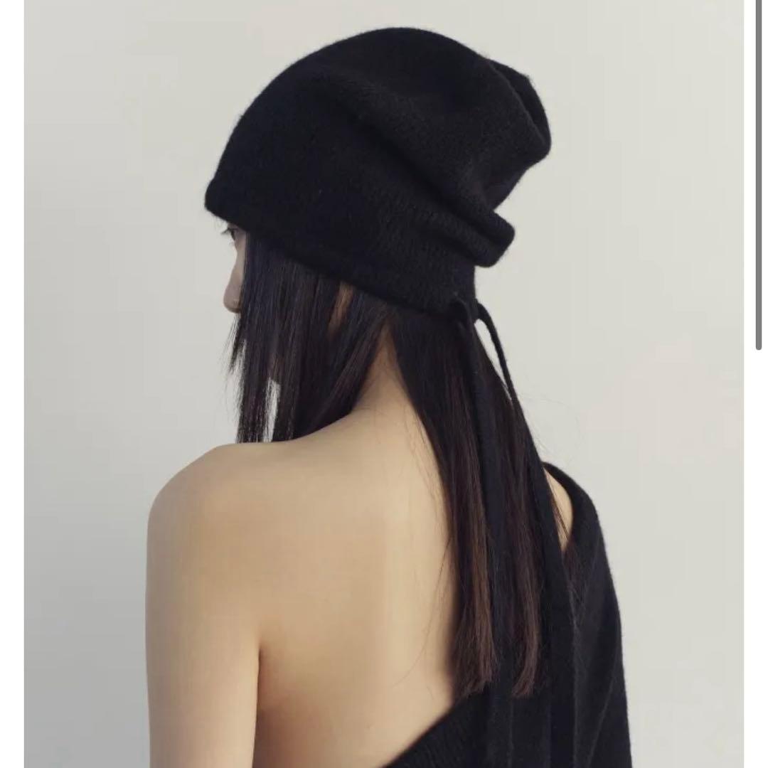 いちご⭐︎Rosarymoon Bucktail Knit Beanie