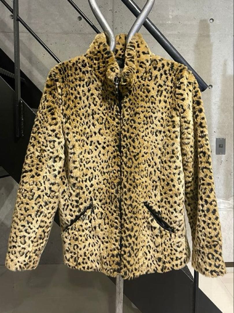 ビンテージ WHITE STAG レオパード ボア ジャケット