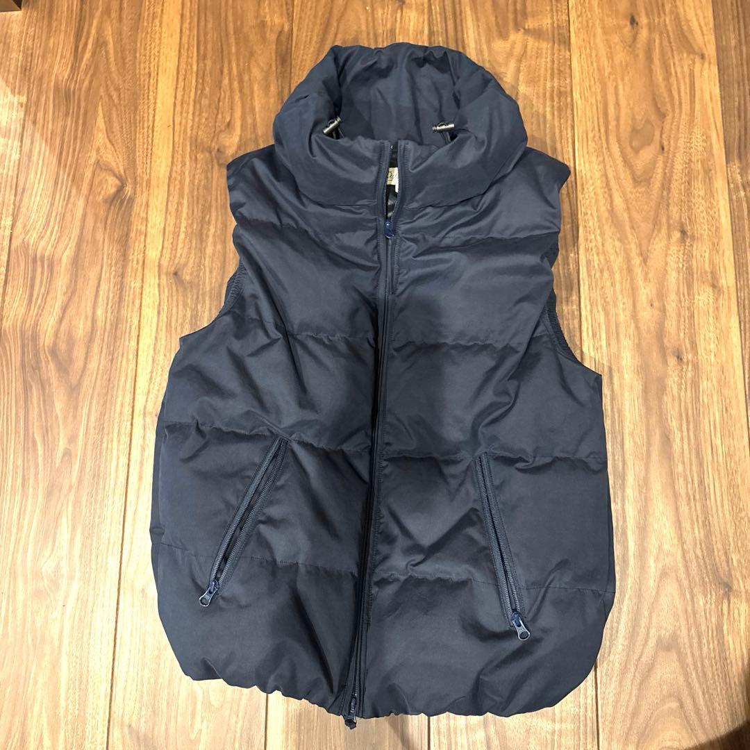 ※限定値下げ　ボリュームネックダウンベスト ネイビー　Mサイズ