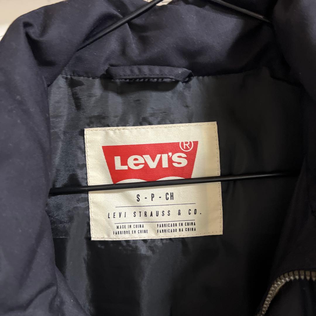 アメカジ　Levi's ダウンベスト ネイビー/ベージュ