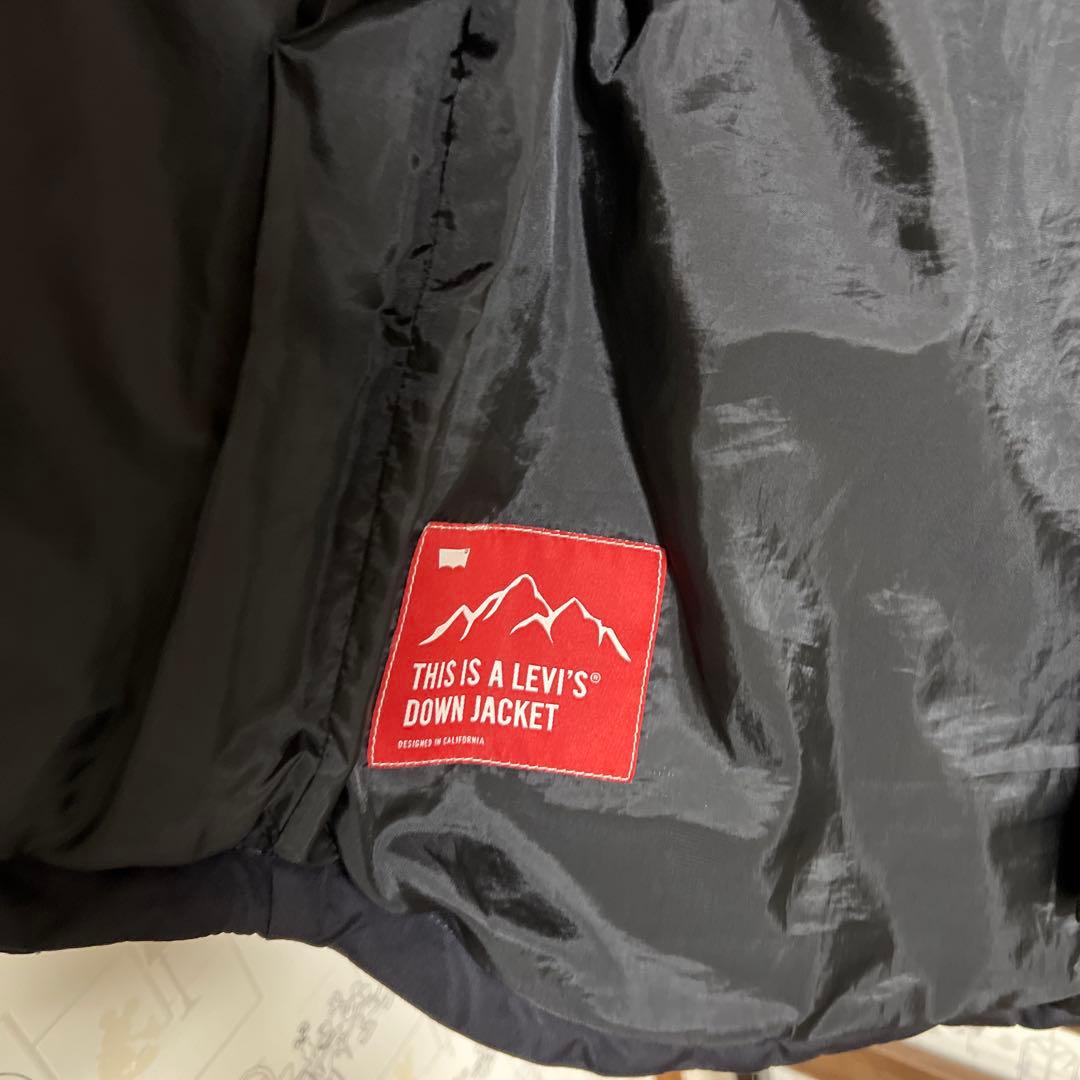 アメカジ　Levi's ダウンベスト ネイビー/ベージュ