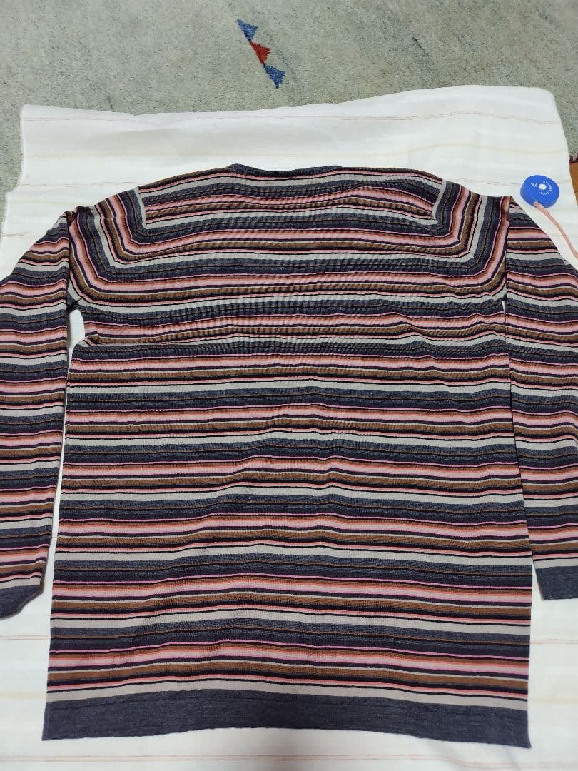 ジョンスメドレー　ボーダーウールニット