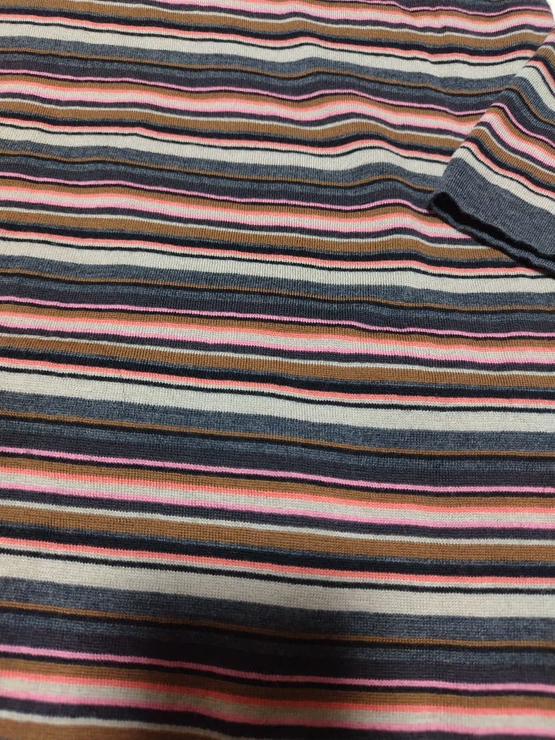 ジョンスメドレー　ボーダーウールニット