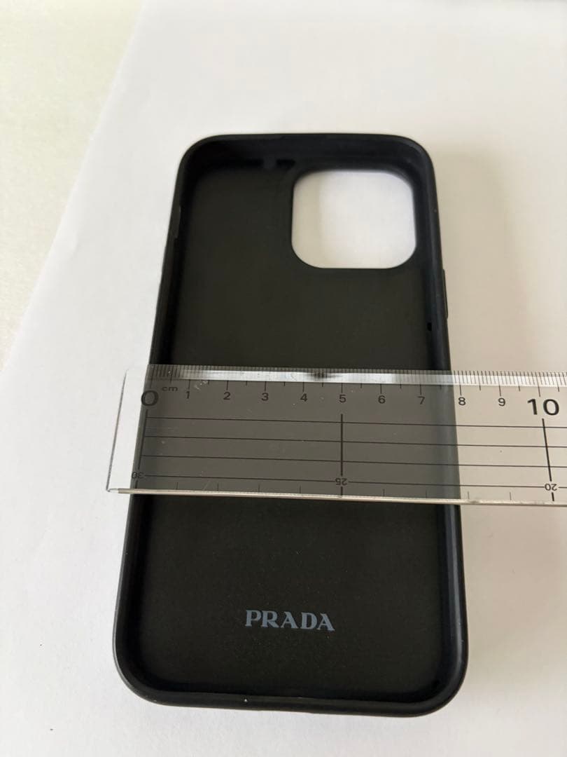 PRADA サフィアーノレザー iPhoneケース 14promax 三角ロゴ