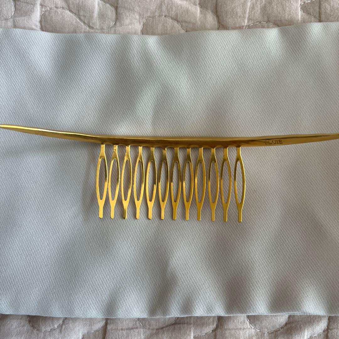 プリュイ pluie クレセントコーム　ゴールド