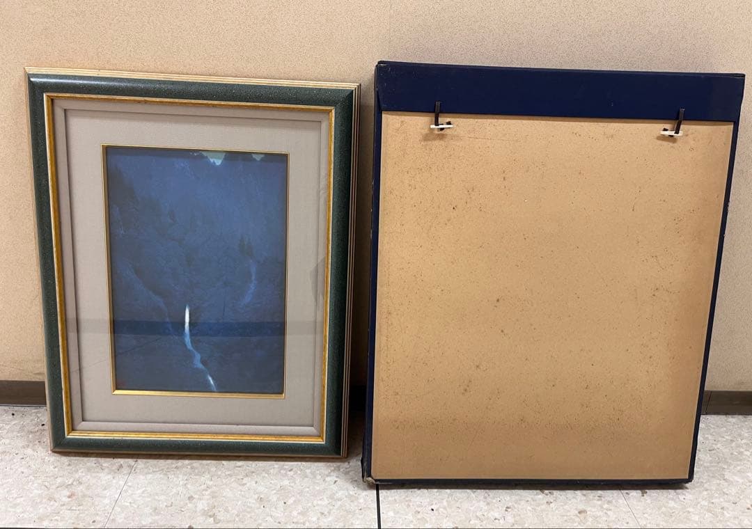 東山魁夷【夕静寂】朱印 額装付 希少