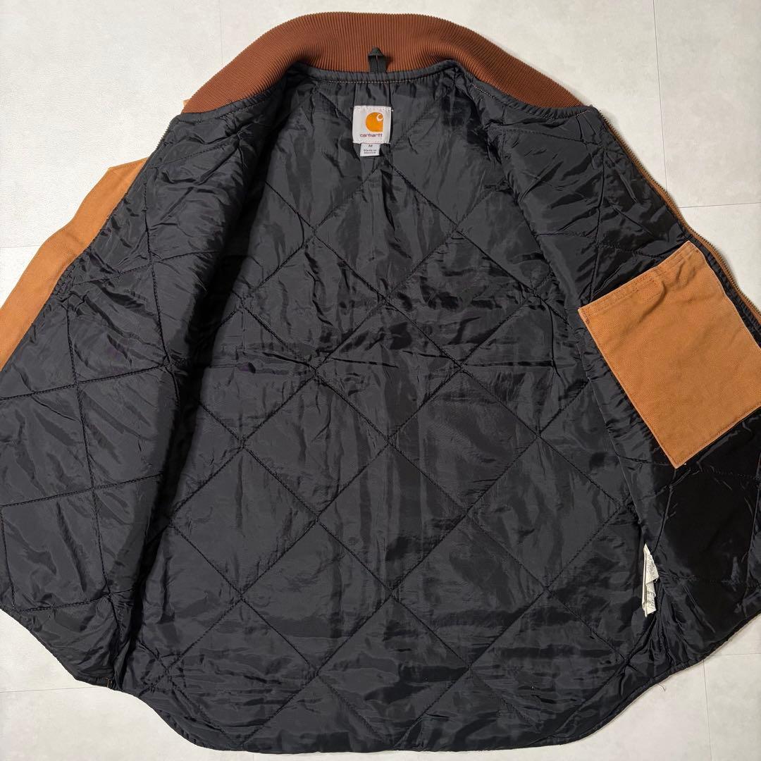 【美品】Carhartt カーハート ダックベスト キルティング キャメル M