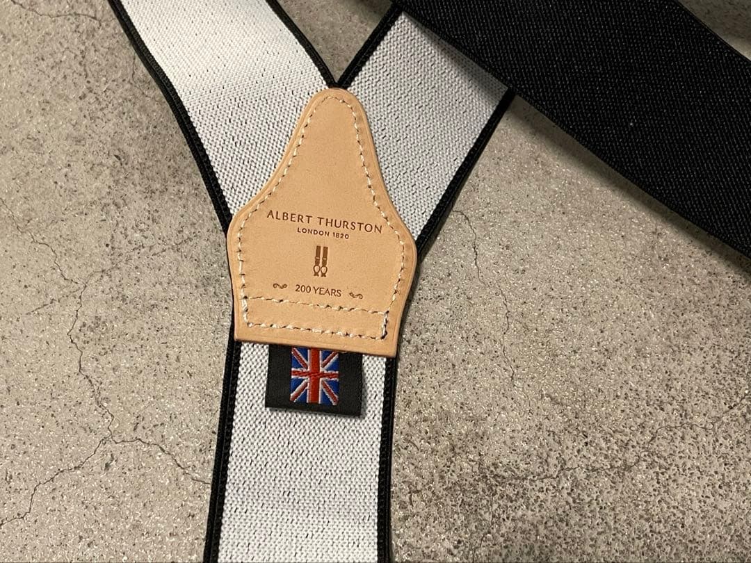  THURSTON サスペンダー35mmブラック 黒