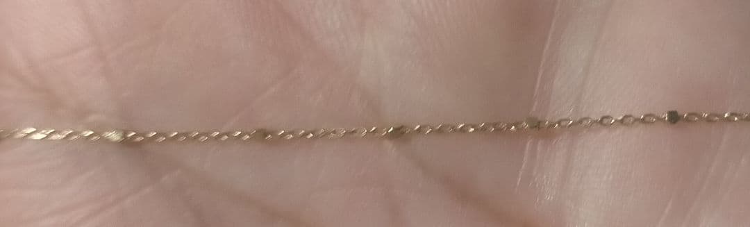 メ*ー様 K10 青色ストーン ペンダントネックレス