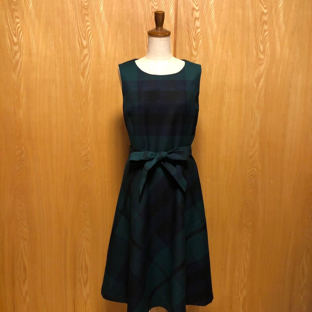 Yorkland ヨークランド　タータンチェックワンピース　美品