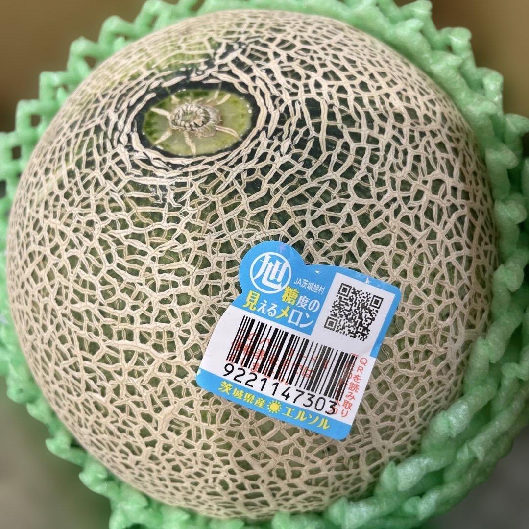 0291糖度18度以上！茨城県旭村産エルソルメロン極3Lサイズ1箱4玉入り