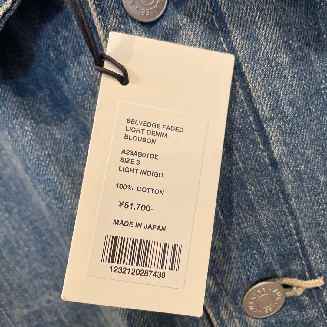 URALLEE ライトインディゴ デニムジャケット サイズ3