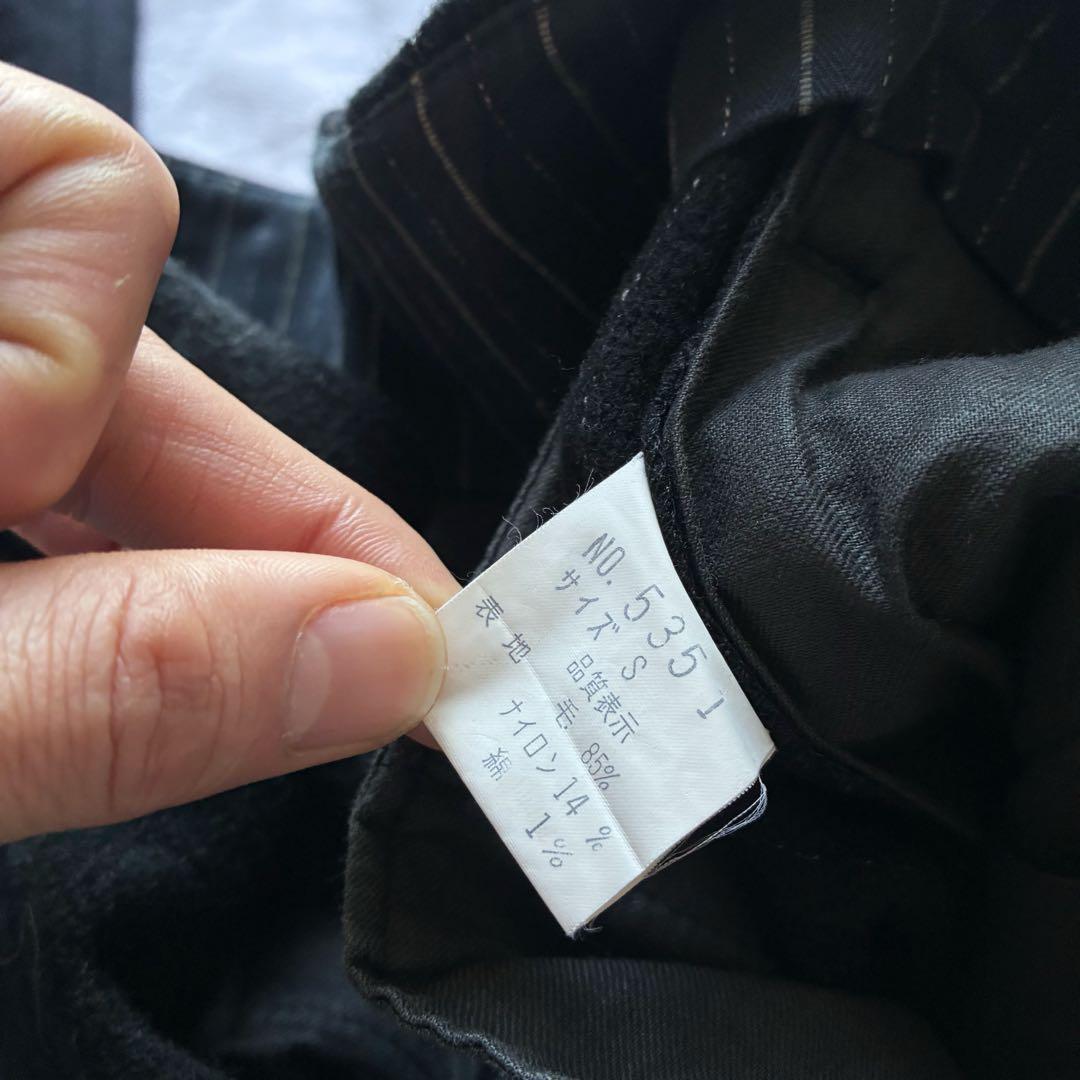 archive 90s NICOLE 絣 縮絨ウール 2tuck slacks