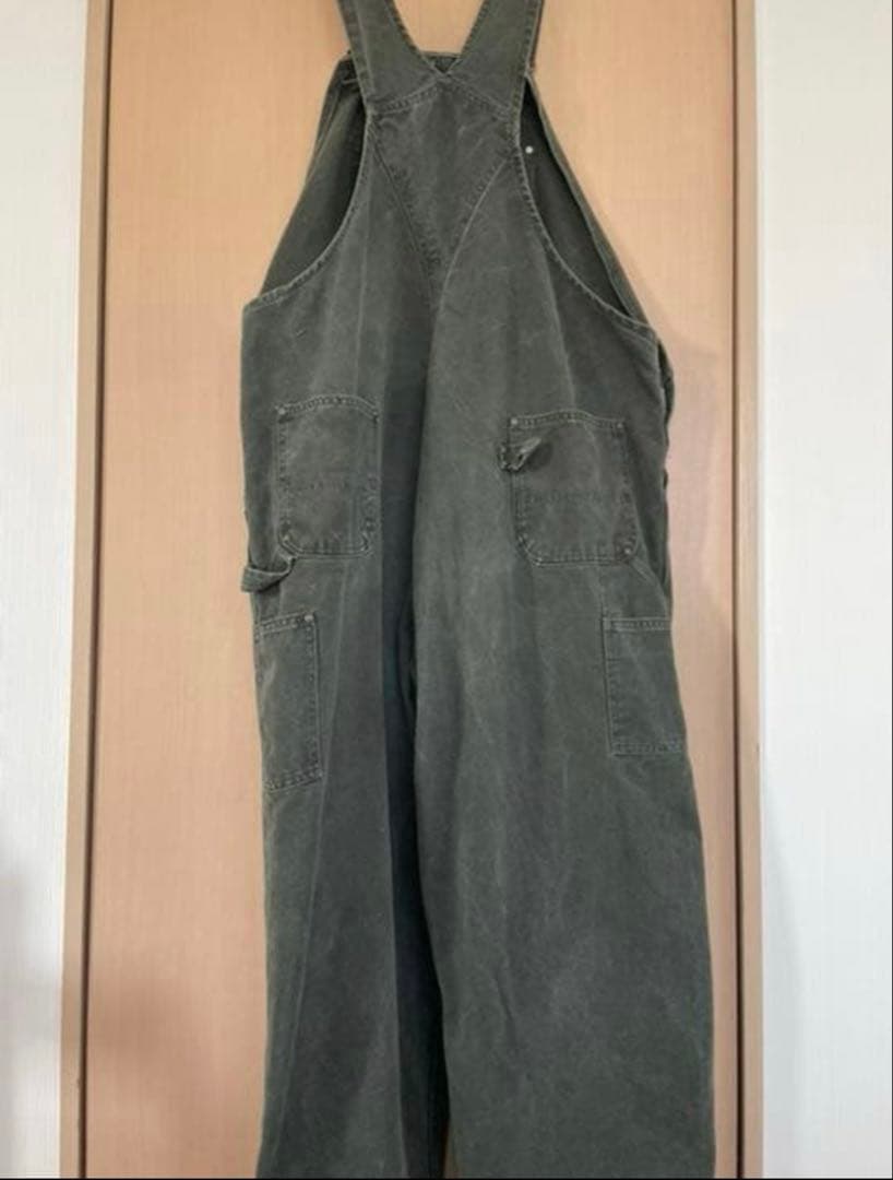 カーハート　オーバーオールダブルニー　カーキ　48×32